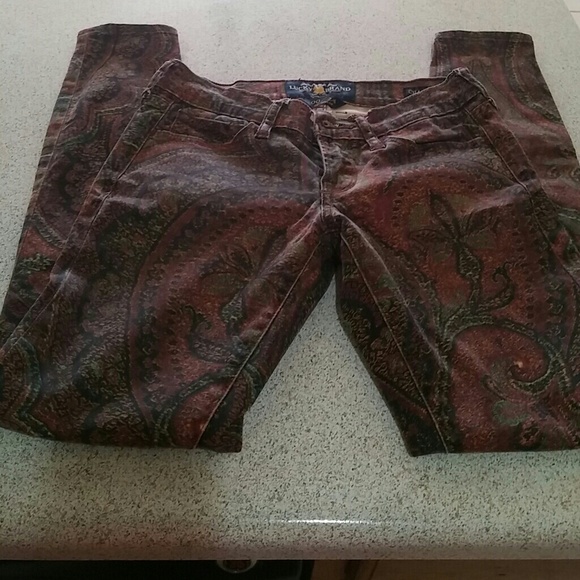 Lucky Brand Denim - **Lucky Brand** Size 00/24 floral/paisley jeans